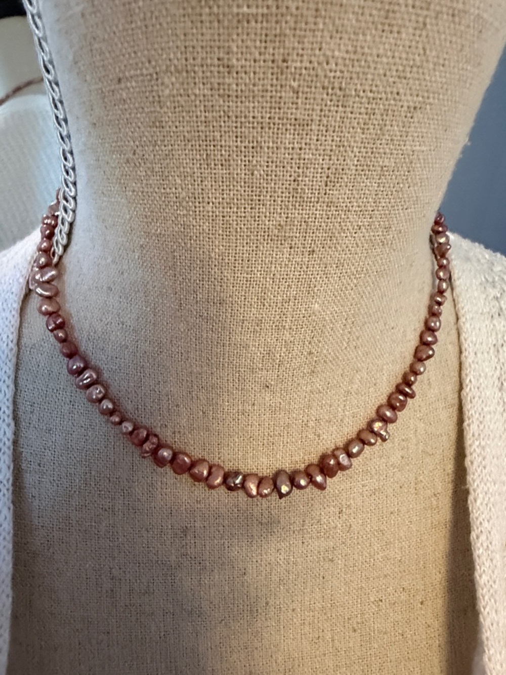 Handcrafted Freshwater Pink Pearl Necklace - Women Jewelry